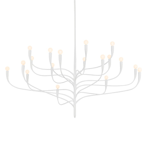 Labra 18 Light Chandelier White Plaster