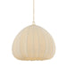 Hudson Valley - 9933-AGB - One Light Pendant - Oak Summit - Aged Brass