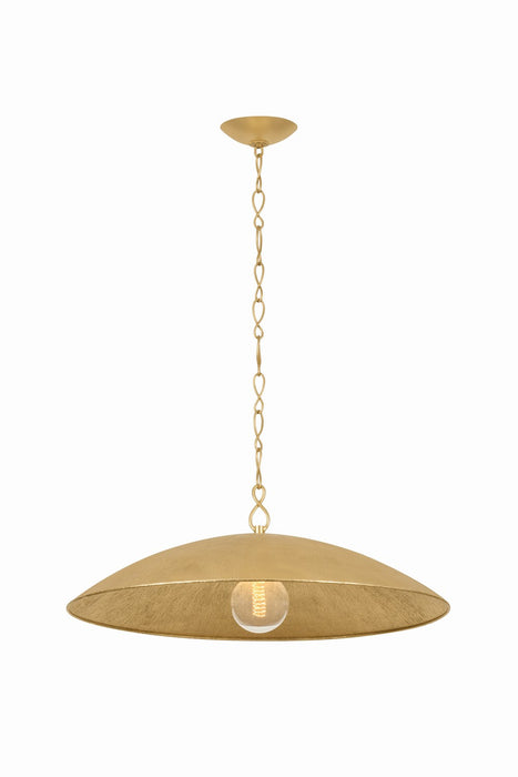 Hudson Valley - BKO1401-VGL/GLI - One Light Pendant - Eve - Vintage Gold Leaf