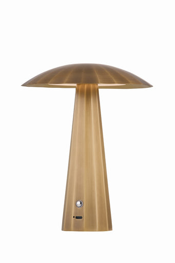 Henniker LED Table Lamp Patina Brass