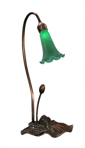 Green Pond Lily One Light Accent Lamp