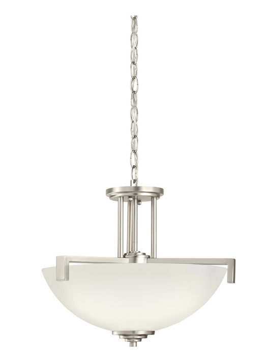 Kichler - 3797NI - Three Light Pendant/Semi Flush - Eileen - Brushed Nickel