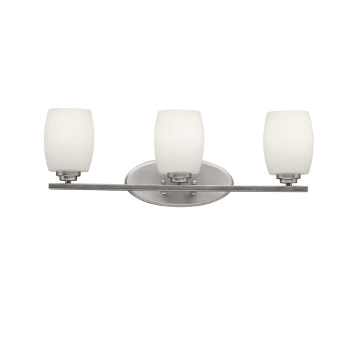 Eileen Three Light Bath Brushed Nickel