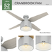 Cranbrook 52" Ceiling Fan-Fans-Hunter-Lighting Design Store