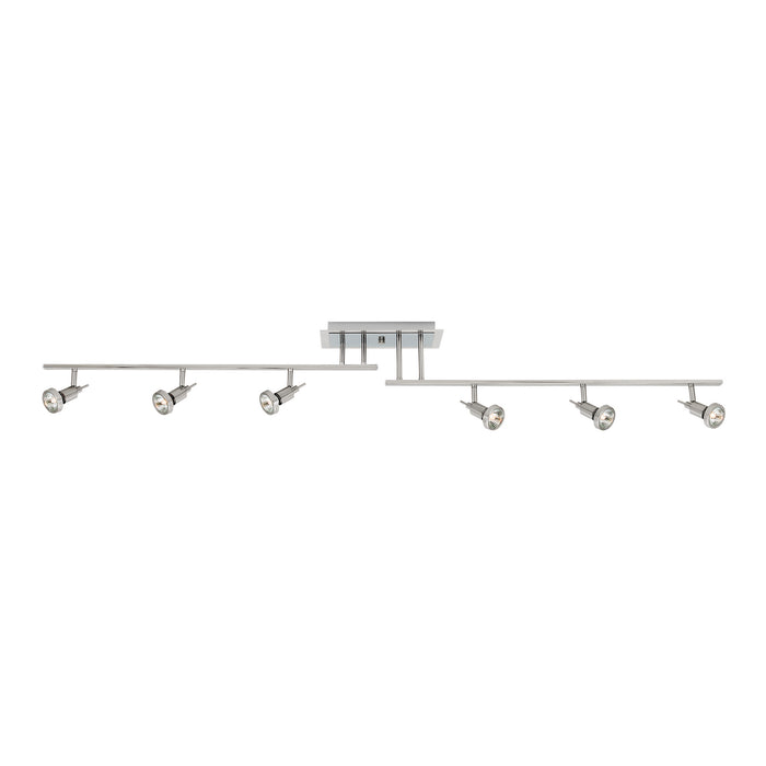 Access - 52043-BS - Six Light Semi-Flush Mount - Viper - Brushed Steel