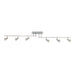 Access - 52043-BS - Six Light Semi-Flush Mount - Viper - Brushed Steel
