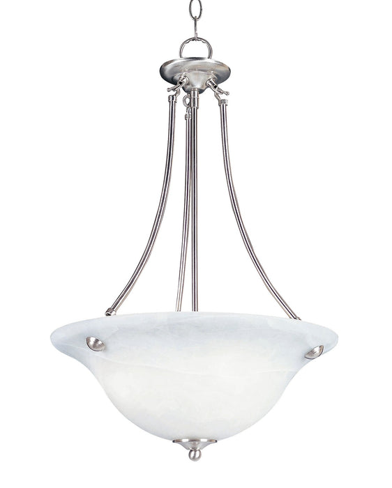 Maxim - 2682MRSN - Three Light Pendant - Malaga - Satin Nickel