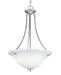 Maxim - 2682MRSN - Three Light Pendant - Malaga - Satin Nickel