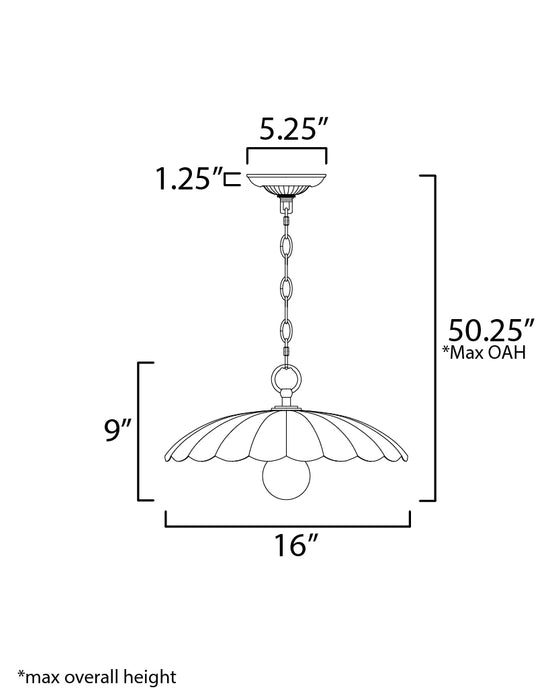 Primrose One Light Pendant-Pendants-Maxim-Lighting Design Store
