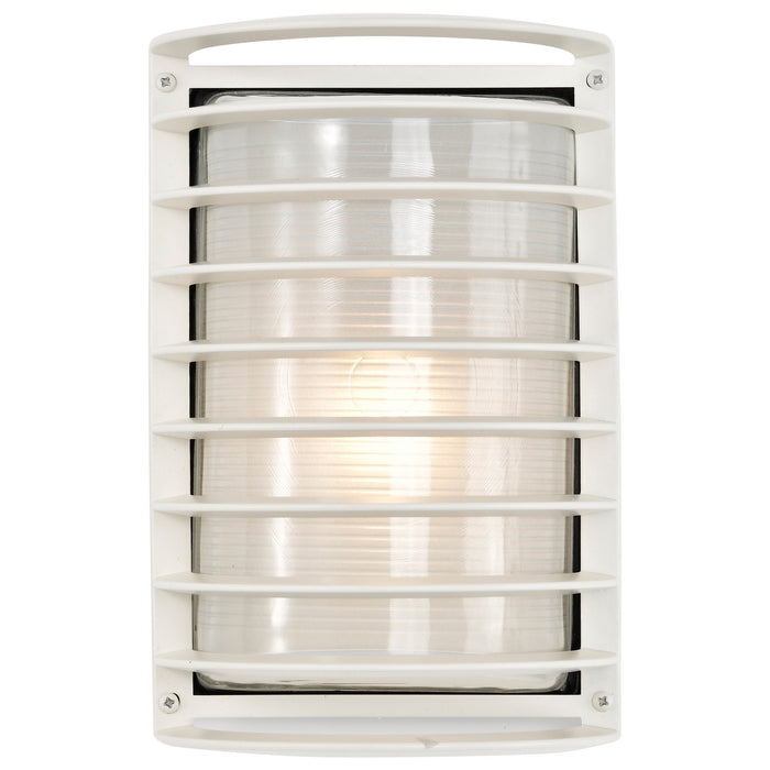 Nuvo Lighting - 60-532 - One Light Outdoor Bulk Head - Die Cast Bulk Heads Semi Gloss White - Semi Gloss White