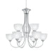 ELK Home - SL801678 - Nine Light Chandelier - Tahoe - Brushed Nickel