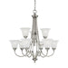 ELK Home - SL880241 - Nine Light Chandelier - Harmony - Satin Pewter