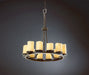 Justice Designs - CNDL-8763-14-AMBR-DBRZ - 12 Light Chandelier - CandleAria - Dark Bronze