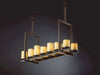 Justice Designs - CNDL-8764-10-AMBR-DBRZ - 14 Light Chandelier - CandleAria - Dark Bronze