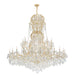 Crystorama - 4460-GD-CL-SAQ - 37 Light Chandelier - Maria Theresa - Gold