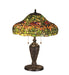 Meyda Tiffany - 15712 - 24" Table Lamp - Tiffany Poinsettia - Mahogany Bronze