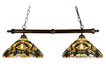 Meyda Tiffany - 18847 - Two Light Island Pendant - Jeweled Grape - Copper Vein