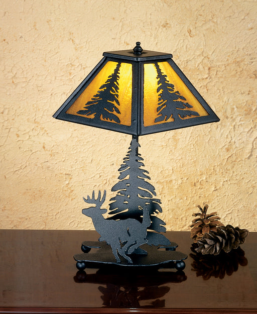 Meyda Tiffany - 28273 - One Light Table Lamp - Lone Deer - Ha/Black