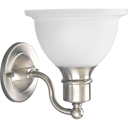 Madison One Light Bath Bracket Brushed Nickel