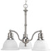 Progress Lighting - P4280-09 - Three Light Chandelier - Madison - Brushed Nickel