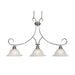 Golden - 6005-10 PW - Three Light Linear Pendant - Lancaster - Pewter