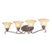 Golden - 6005-BA4 RBZ - Four Light Vanity - Lancaster - Rubbed Bronze