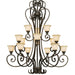 Golden - 8063-15L BUS - 15 Light Chandelier - Heartwood - Burnt Sienna