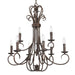 Golden - 8606-CN9 RBZ - Nine Light Chandelier - Homestead - Rubbed Bronze