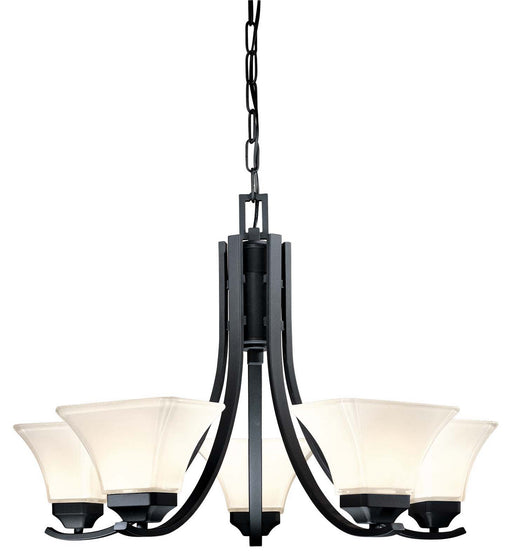 Minka-Lavery - 1815-66 - Five Light Chandelier - Agilis - Black