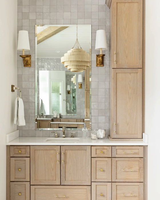 Everly Four Light Pendant Taupe-Pendants-Palecek-Lighting Design Store