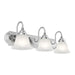 Livex Lighting - 1003-95 - Three Light Bath Vanity - Belmont - Brushed Nickel w/ Polished Chrome