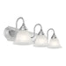 Livex Lighting - 1003-95 - Three Light Bath Vanity - Belmont - Brushed Nickel w/ Polished Chrome