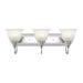 Livex Lighting - 1003-95 - Three Light Bath Vanity - Belmont - Brushed Nickel w/ Polished Chrome