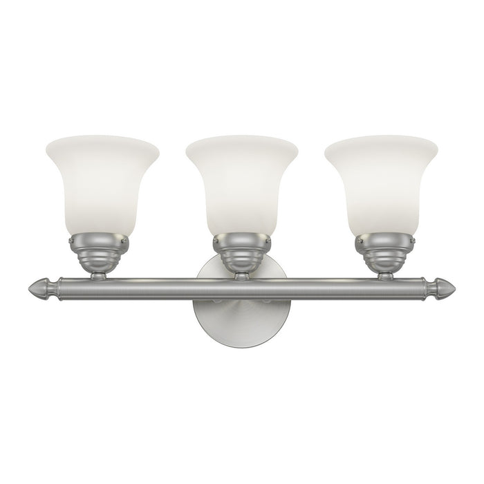 Livex Lighting - 1063-91 - Three Light Bath Vanity - Neptune - Brushed Nickel