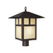 Livex Lighting - 2140-07 - One Light Outdoor Post-Top Lanterm - Montclair Mission - Bronze