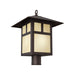 Livex Lighting - 2140-07 - One Light Outdoor Post-Top Lanterm - Montclair Mission - Bronze