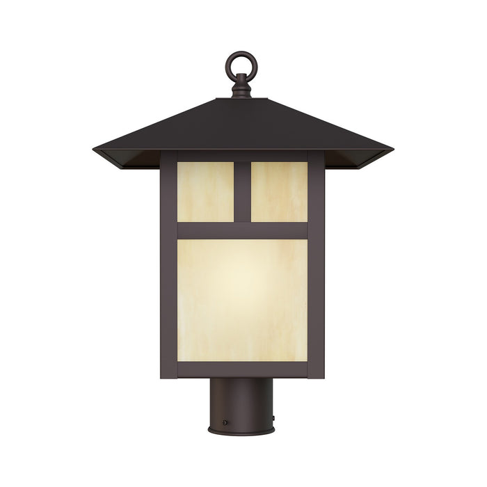 Livex Lighting - 2140-07 - One Light Outdoor Post-Top Lanterm - Montclair Mission - Bronze