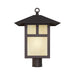Livex Lighting - 2140-07 - One Light Outdoor Post-Top Lanterm - Montclair Mission - Bronze