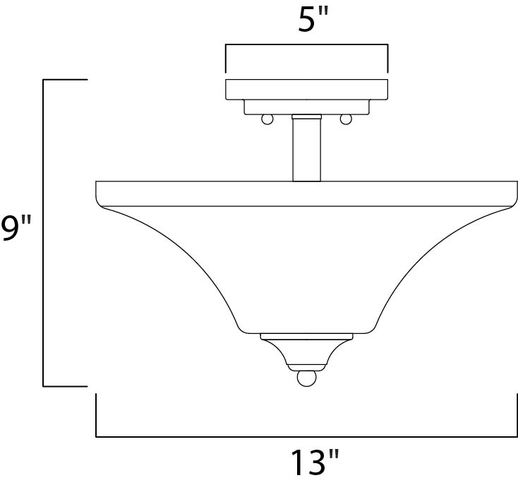 Aurora Semi-Flush Mount-Semi-Flush Mts.-Maxim-Lighting Design Store