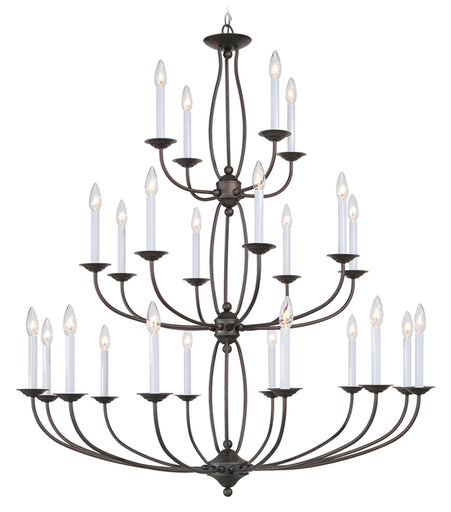 Home Basics 24 Light Chandelier Bronze