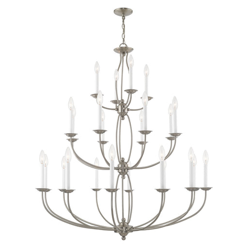 Livex Lighting - 4180-91 - 24 Light Chandelier - Home Basics - Brushed Nickel