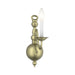 Livex Lighting - 5001-01 - One Light Wall Sconce - Williamsburgh - Antique Brass