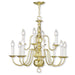 Livex Lighting - 5012-02 - 12 Light Chandelier - Williamsburgh - Polished Brass