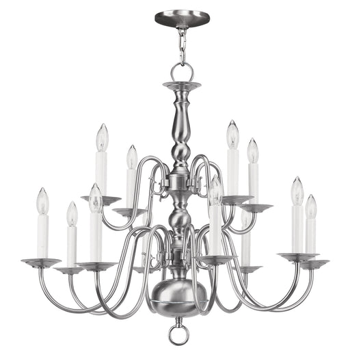 Williamsburgh 12 Light Chandelier Brushed Nickel