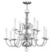 Livex Lighting - 5012-91 - 12 Light Chandelier - Williamsburgh - Brushed Nickel