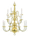 Livex Lighting - 5016-02 - 16 Light Chandelier - Williamsburgh - Polished Brass