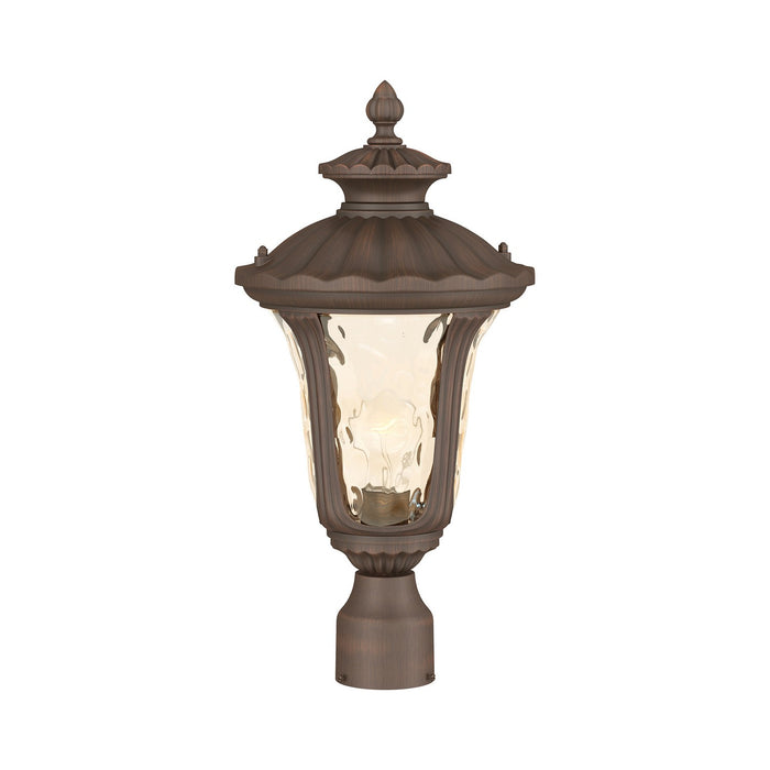 Livex Lighting - 7655-58 - One Light Outdoor Post-Top Lanterm - Oxford - Hand Applied Imperial Bronze