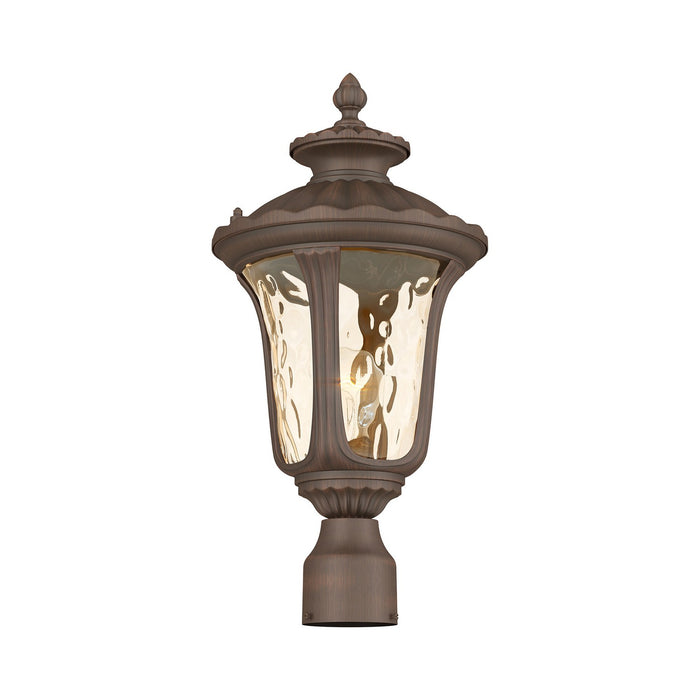 Livex Lighting - 7655-58 - One Light Outdoor Post-Top Lanterm - Oxford - Hand Applied Imperial Bronze
