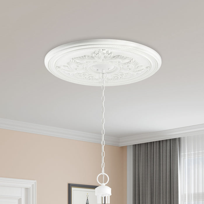 Livex Lighting - 8200-03 - Ceiling Medallion - Versailles - Hand Applied White