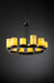 Justice Designs - CNDL-8768-10-AMBR-MBLK - 12 Light Chandelier - CandleAria - Matte Black